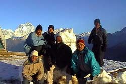 Family trekking